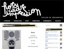 Tablet Screenshot of horscadre-impressions.com